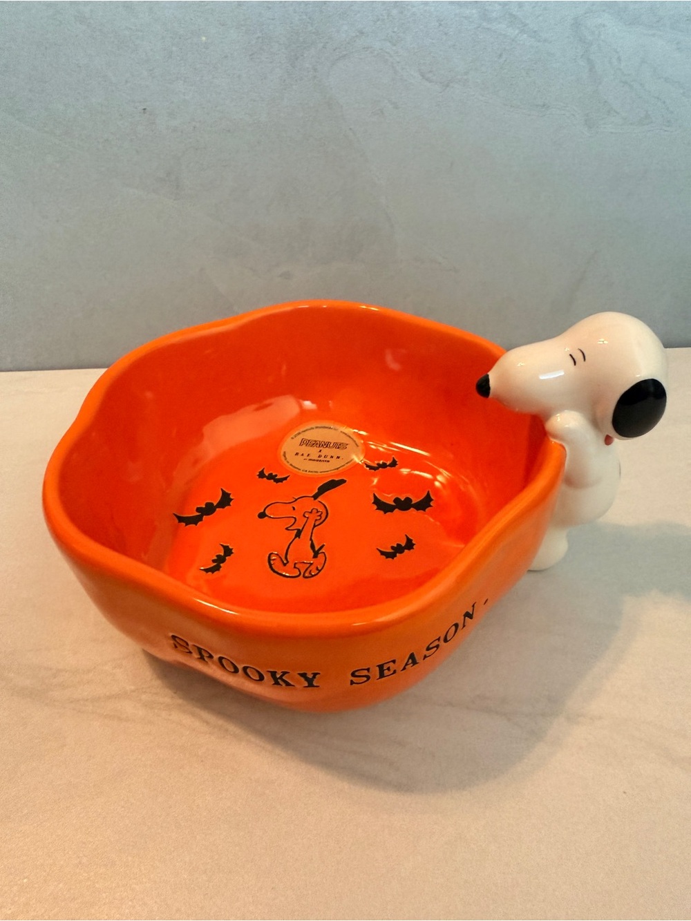 Peanuts Snoopy "Spooky Season” Rae Dunn Candy Bowl Dish 6 inch - Picture 2 of 8